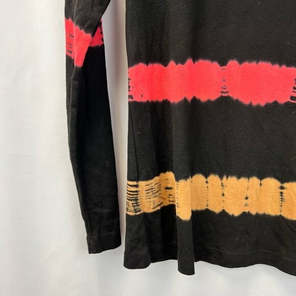 Bashara Lesser Womens Casual Top Black Striped Long Sleeve Modal Blend Large - Picture 7 of 10